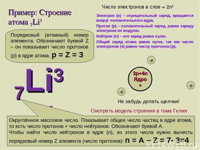 Общее число электронов лития