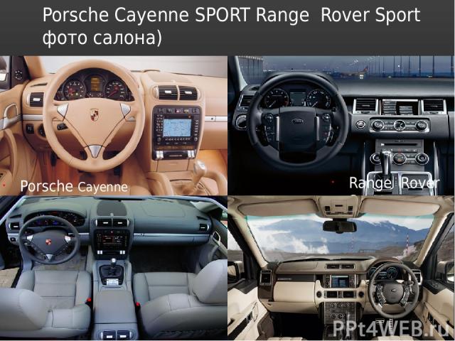 Porsche Cayenne SPORT Range Rover Sport фото салона) Porsche Cayenne SPORT Range Rover Sport