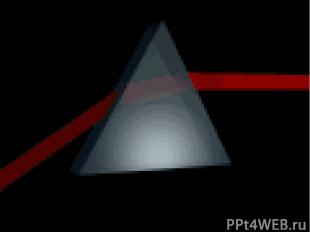 Разложение светового пучка в дисперсионный спектр вследствие дисперсии света на