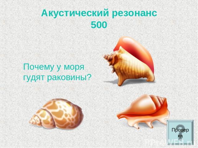 Акустический резонанс 500 Почему у моря гудят раковины? Проверка