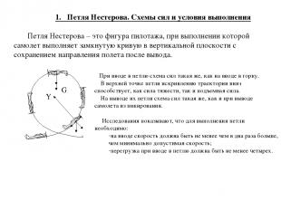 1. Петля Нестерова. Схемы сил и условия выполнения Петля Нестерова – это фигура