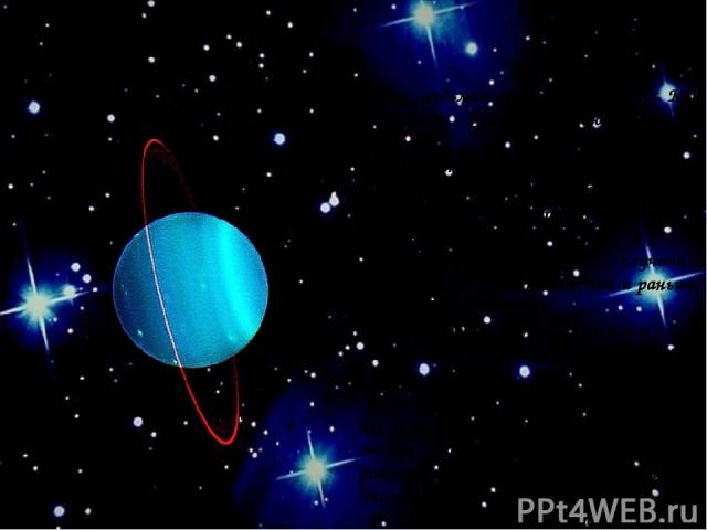 + Уран Уран - седьмая от Солнца планета. Как и Землю, Уран называют голубой планетой Уран – старинное греческое небесное божество, ранний бог, который был отцом Крона (Сатурна), циклопов и титанов. Уран был открыт случайно. Оказывается, Уран наблюда…