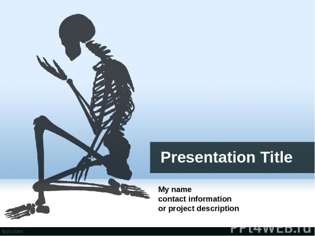 Presentation Title My name contact information or project description