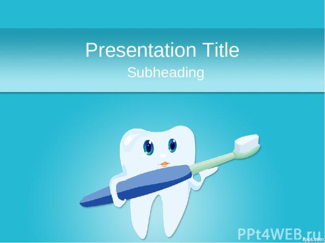 Presentation Title Subheading
