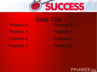 Slide Title Product A Feature 1 Feature 2 Feature 3 Product B Feature 1 Feature