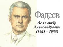 Фадеев Александр Александрович (1901 – 1956)