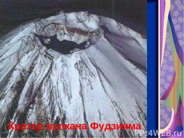Кратер вулкана Фудзияма