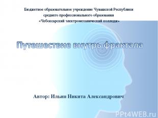 Автор: Ильин Никита Александрович Бюджетное образовательное учреждение Чувашской