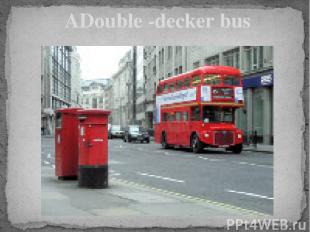 ADouble -decker bus