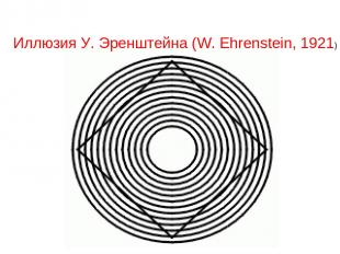 Иллюзия У. Эренштейна (W. Ehrenstein, 1921)