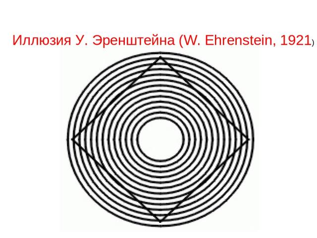 Иллюзия У. Эренштейна (W. Ehrenstein, 1921)