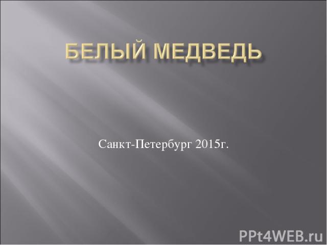Санкт-Петербург 2015г.