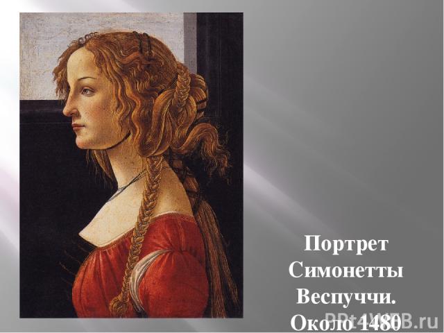 Портрет Симонетты Веспуччи. Около 1480