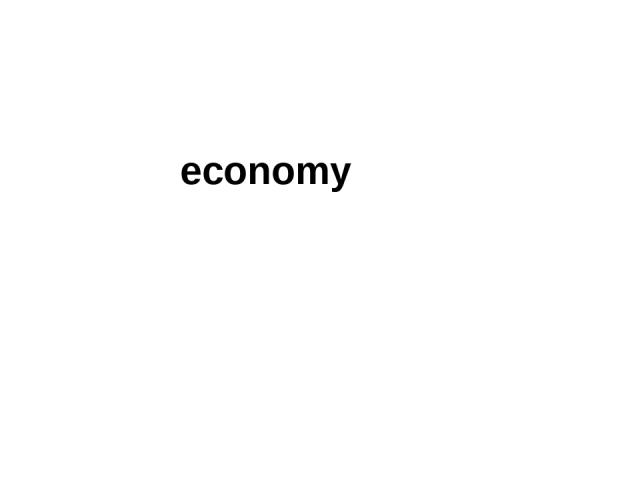 economy