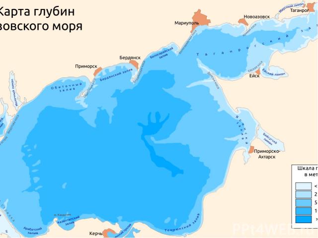 Первая карта Азовского моря