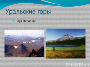 Уральские горы Гора Народная