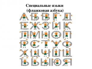 Специальные языки (флажковая азбука)