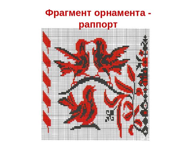 Фрагмент орнамента - раппорт