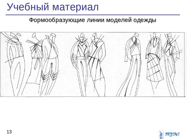 Учебный материал * Формообразующие линии моделей одежды
