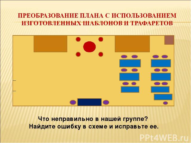 Что неправильно в нашей группе? Найдите ошибку в схеме и исправьте ее.