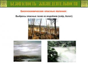 Биогеохимические опасные явления: Выбросы опасных газов из водоёмов (озёр, болот