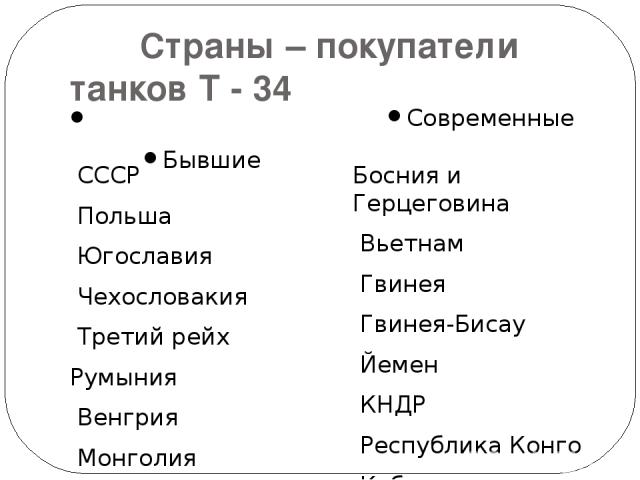 Интернет – источники: ru.wikipedia.org wiki.worldoftanks.ru pro-tank.ru operation-barbarossa.narod.ru