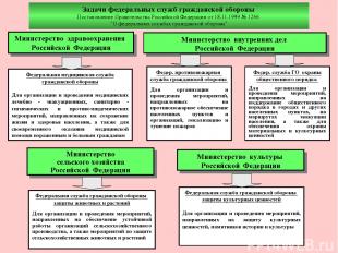 Задачи федеральных служб гражданской обороны Постановление Правительства Российс