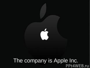 The company is Apple Inc.