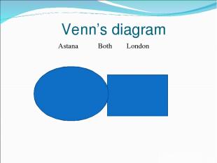 Venn’s diagram Astana Both London