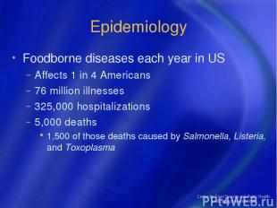 Center for Food Security and Public Health Iowa State University 2004 Epidemiolo