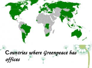 Сountries where Greenpeace has offices