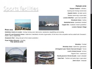 Olympic zone Olympic Stadium - Athletics, Opening and Closing Ceremonies Aquatic