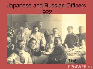 Japanese and Russian Officers 1922