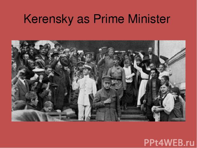 Kerensky as Prime Minister