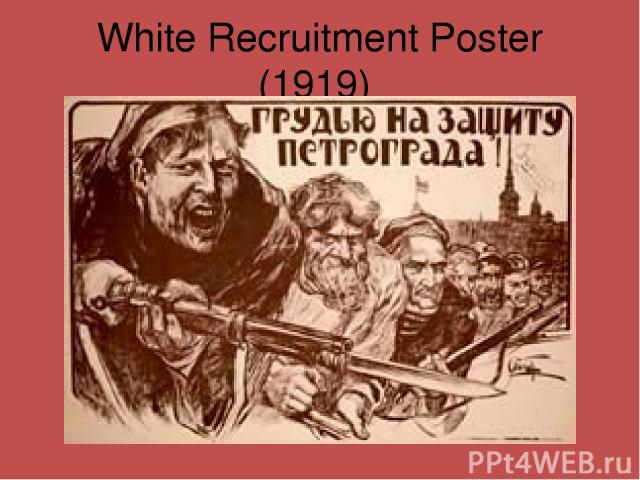 White Recruitment Poster (1919)