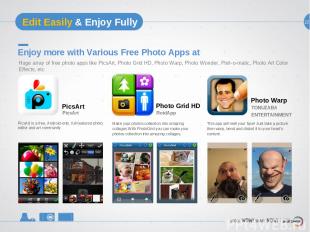 22 Edit Easily & Enjoy Fully Enjoy more with Various Free Photo Apps at PicsArt