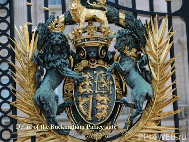 Detail of the Buckingham Palace gate