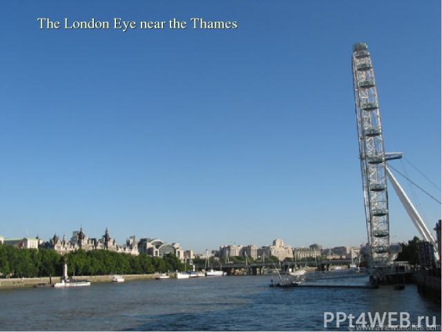 The London Eye near the Thames