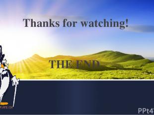 Thanks for watching! THE END.