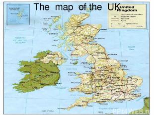 The map of the UK
