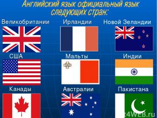 США Великобритании Ирландии Канады Мальты Австралии Новой Зеландии Индии Пакиста