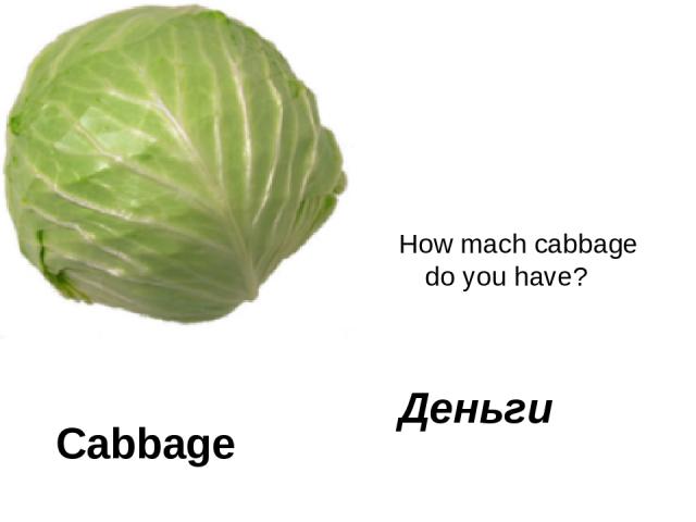 Cabbage How mach cabbage do you have? Деньги