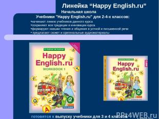 Начальная школа Учебники "Happy English.ru" для 2-4-х классов: готовятся к выпус