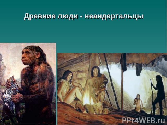 Древние люди - неандертальцы