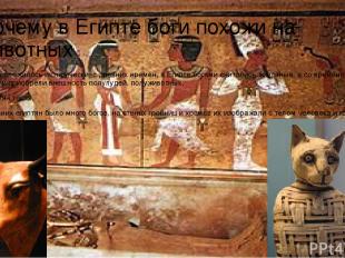 Почему в Египте боги похожи на животных Разумеется все сложилось исторически, с