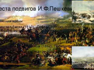Места подвигов И.Ф.Пешкевиче Сражения/войны Батинская битва (1810), Победа русск
