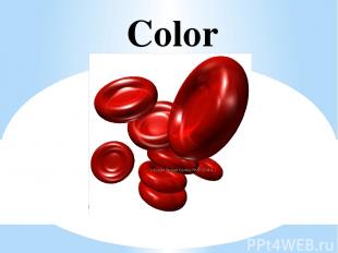 Color of red blood cells