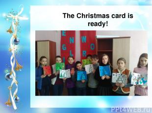 The Christmas card is ready!
