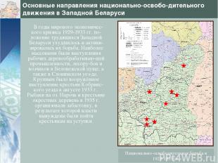 Основные направления национально-освобо-дительного движения в Западной Беларуси