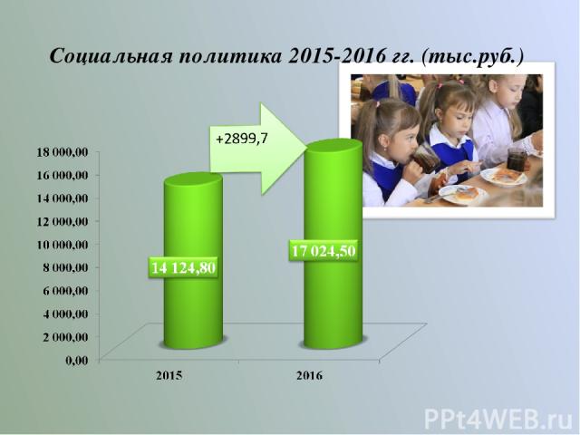 Социальная политика 2015-2016 гг. (тыс.руб.)